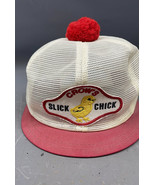 Crow’s Slick Chick K Brand Short Brim Pom Ball Snapback Hat USA Poultry ... - $873.75 MXN