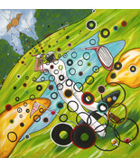 Golf painting &quot;Heavenly Swing&quot; Acrylic original by artist - $524.70