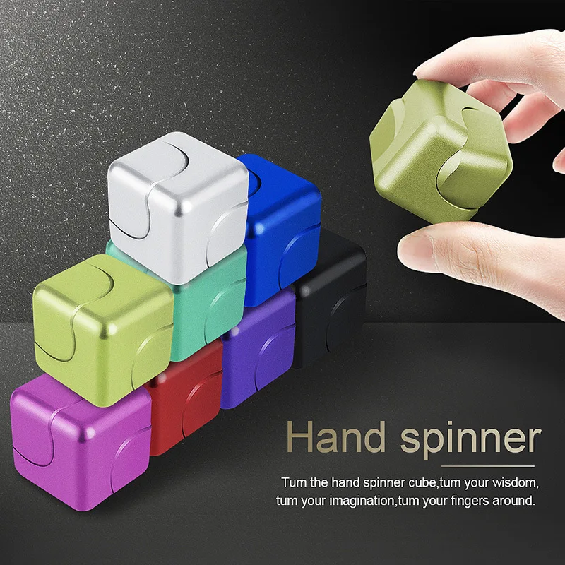 Gertip gyro adult toys cube fidget toys stress relief finger spinner ring desk toy gyro thumb200