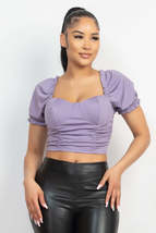 Ruching Puff Sleevetop - £11.59 GBP