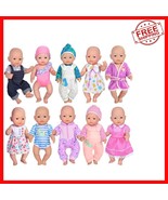 Creative Play with 10 Doll Clothes for 14-18 Inch Dolls - Fashion Variet... - $67.48 CAD
