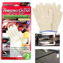 The Amazing BBQ Grilling Kitchen Glove Heat Resistance Surface Handler - 2 Pack - £11.86 GBP