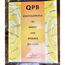 Encyclopedia Of Word And Phrase Origins By Robert Hendrickson - £11.98 GBP