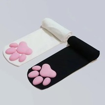 Pink Lolita Thigh High Socks: Adorable Cat Paw Pad Design for Cosplay - £7.50 GBP+