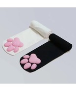 Pink Lolita Thigh High Socks: Cute Cat Paw Pad Design for Cosplay Fun - £7.60 GBP+