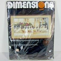 DIMENSIONS 1330 &quot;DINNER CALL&quot; CREWEL EMBROIDERY KIT 1987 24&quot; x 12&quot; USA B... - $41.51