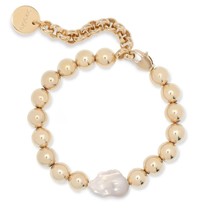 Eklexic Women's Poppy Horizontal Pearl And Bead Bracelet Size One Size - €139,35 EUR