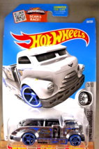 2016 Hot Wheels Treasure Hunt #38 Super Chromes 3/10 MIG RIG Chrome w/Blue Wheel - £10.18 GBP