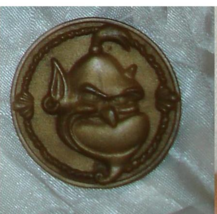 Aladdin Genie Plastic Coin Figure Accessory Mattel 1992 Angry face Adven... - £6.31 GBP