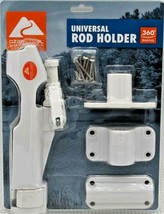 Ozark Trail White Fishing Boat Rod Universal Holder Kit 360 Degree Swive... - £22.76 GBP