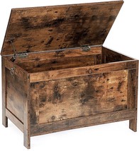 Toy Chest, Wooden Look, Simple Assembly, Rustic Brown, Hoobro Storage Chest, - £71.83 GBP