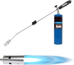 Blow Torch, 50,000 Btu Propane Torch, Gas Vapor, Self-Igniting, Weed Burner With - £31.58 GBP