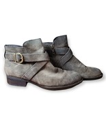 Born Brown Leather Winter Booties With A Buckle, Women’s Size 8.5M, F11417 - £27.45 GBP