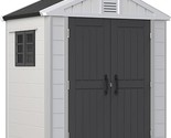Outdoor Storage Shed, 748.2 Ft Waterproof Resin Tool Shed With Window, 1... - $2,620.99