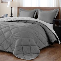 Lightweight Solid Comforter Set (Twin) With 1 Pillow Sham - 2-Piece Set - Charco - £58.51 GBP