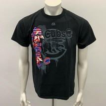 Chicago Cubs Graphic T Shirt Youth Size XL Black Short Sleeve Crew Neck - $150.53 MXN