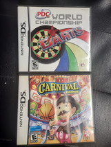 Lot Of 2 : Pdc World Championship Darts + New Carnival Games (Nintendo Ds, 2009) - £4.73 GBP