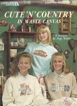 Leisure Arts Cute 'n'  Country Color Charted Designs for Cross Stitch Patterns - $3.78