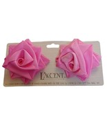 Vtg NOS L&#39;Accent Shoe Bows Pink Roses 1980s 1990s - $11.83