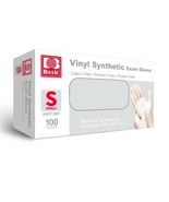 100 Pack Small Clear Vinyl Gloves Latex Free Comfortable and Flexible - Small - $4.49