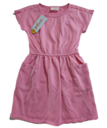 Cat &amp; Jack Girls Size XS Pink Short Sleeve T-Shirt Dress with Pockets ~ NWT - $10.40