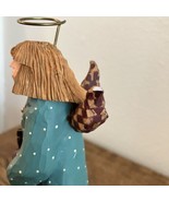*Flaw* Williraye Studio Angel Figurine Gold Bell Green Check WW2342 7.5&quot;... - $38.01 CAD