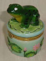 Frog on Lily Pad Trinket Box , Gorgeous - £15.76 GBP