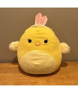Squishmallow Aimee 16&quot; Chick Yellow Peep Bunny Ears Barnyard Stuffed Ani... - $291.31 MXN