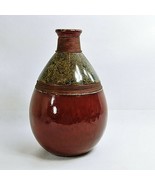 Vase Drip Glaze Pottery Cloisonne&#39; Granite Panels Wicker Ringed Felt Pad... - $77.36 CAD