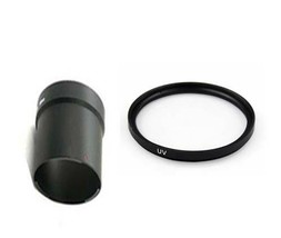 Lens Tube Adaptor + UV Filter for Canon Powershot G10 G11 G12 Digital Camera - $19.79