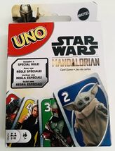 UNO Star Wars Mandalorian Card Game Mattel Grogu Mando Jedi - $12.86