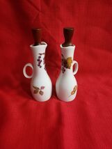 VIntage Royal Worcester Evesham China 5 7/8" Oil &amp; Vinegar Cruet Set - $28.71