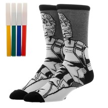 Captain America Marvel Comics Color Yourself Adult Crew Socks - £7.19 GBP