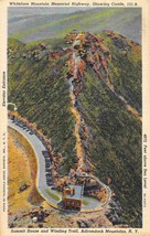 Summit House Winding Trail Whiteface Highway Adirondack Mountains linen postcard - £5.12 GBP
