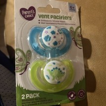 Parent&#39;s Choice Vented Pacifiers (Packs Of 2) 6+ Months New In Package! - £5.44 GBP