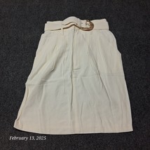 Vintage Star City Clothing Co Skirt Women Size 5 White Belted Pleated - €16,84 EUR