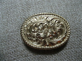 CRUMRINE Bronze Floral Belt Buckle - £59.95 GBP