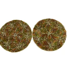 Nichole Miller Beaded Kaleidoscope 2pc Placemat Charger Set - $58.00