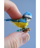 Miniature bird for doll house/mini blue tit/miniature pet for doll/pet d... - $855.33 MXN