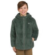 Eddie Bauer Boys Girls Jacket Green Hood Full-Zip Plush Pockets Heavyweight - $53.31 CAD