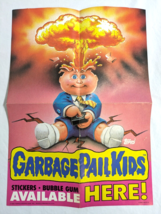 1985 Topps Garbage Pail Kids Original 1st Series 1 GPK OS1 Box POSTER Adam Bomb - £866.38 GBP