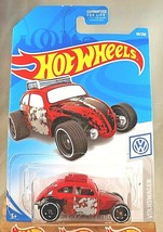 2019 Hot Wheels #69 Volkswagen 8/10 Custom Volkswagen Beetle Red Variant w/DD8Sp - £6.25 GBP