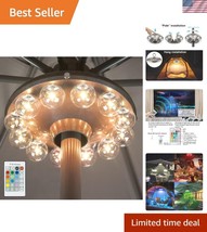Versatile 12 Colors Umbrella Light with Adjustable Brightness and Timer ... - $55.50