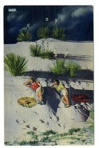 Bathing Beauties Linen Postcard Great White Sands National Monument New Mexico - £9.34 GBP