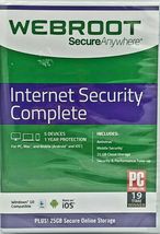 Webroot SecureAnywhere internet Security Complete 2024 5 Devices 1 year ... - £36.76 GBP