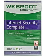 Webroot SecureAnywhere internet Security Complete 2024 5 Devices 1 year ... - $62.87 CAD