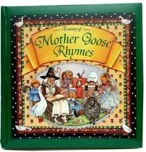 Treasury of Mother Goose Rhymes 1996 Golden Edge Hardcover Book Ex Library - £6.96 GBP