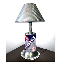 New York Yankees lamp with chrome finish shade, NY Yankees. - £35.03 GBP