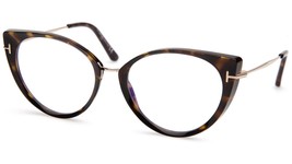 NEW TOM FORD TF5815-B 052 Havana Eyeglasses Frame 54-18-140mm B47mm Italy - £142.26 GBP