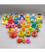 LOT of Ducks 34 Rubber Duckies policeman Octopus Train engineer turtles ... - £18.96 GBP